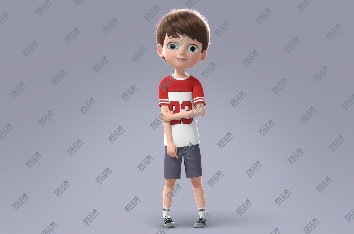 images/goods_img/20210113/3D Cartooon Boy Rigged model/3.jpg